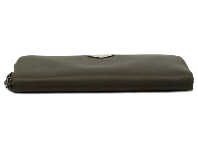 Cartera Zip Around Prada Tessuto verde - vista 3