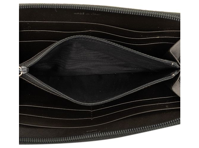 Cartera Zip Around Prada Tessuto verde - vista 4