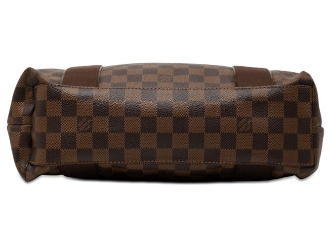 Borsa Tote Louis Vuitton Damier Ebene Beaubourg marrone - vista 3