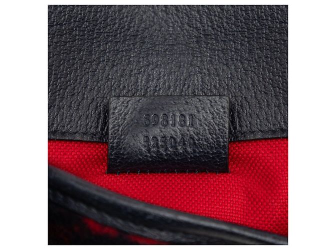 Borsa a tracolla slim in lana GG Gucci nera Nero - vista 6