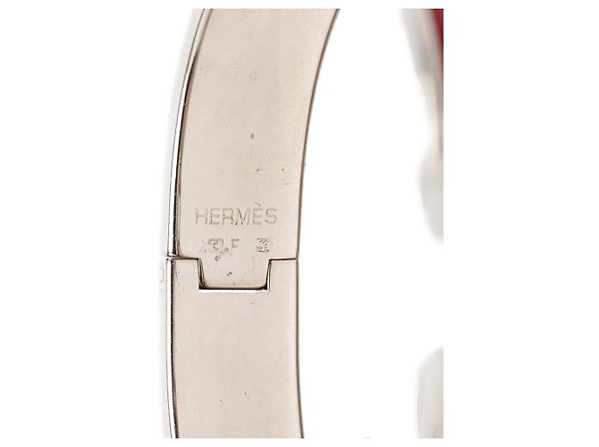 Hermès Clic H Armband schmal Email Rot PM - Ansicht 4