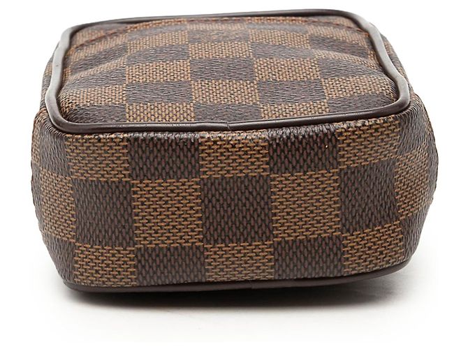 Borsa a tracolla Louis Vuitton Damier Ebene Etui Okapi GM marrone - vista 3