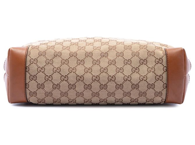 Borsa a tracolla Gucci GG Canvas Web beige - vista 3