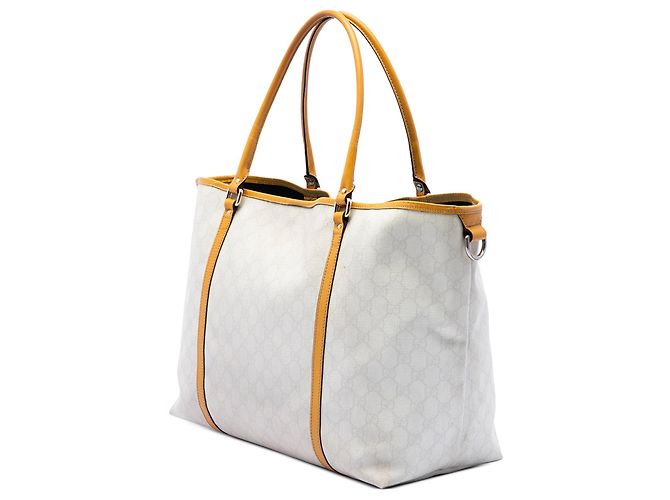 Borsa Tote Joy GG Supreme grande bianca Gucci Bianco - vista 2