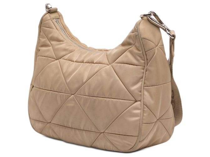 Borsa a tracolla Prada Quilted Re Nylon Padded Re Edition 2005 Beige - vista 2