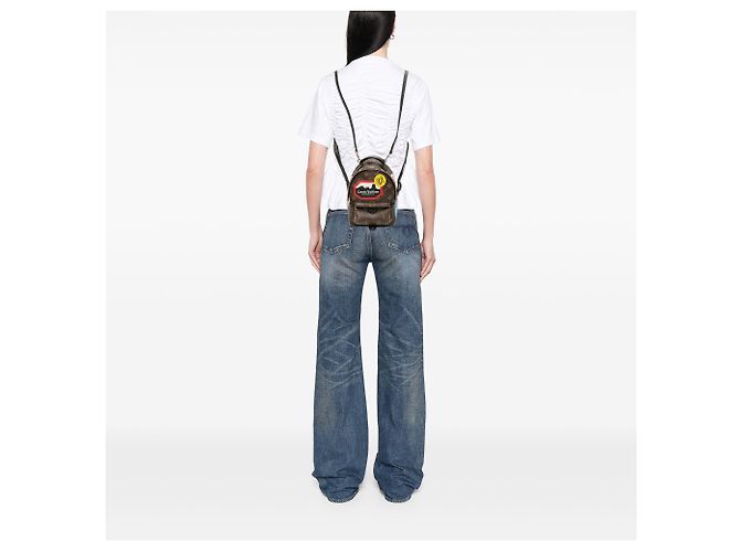 Zaino Louis Vuitton Monogram World Tour Mini Palm Springs marrone - vista 8