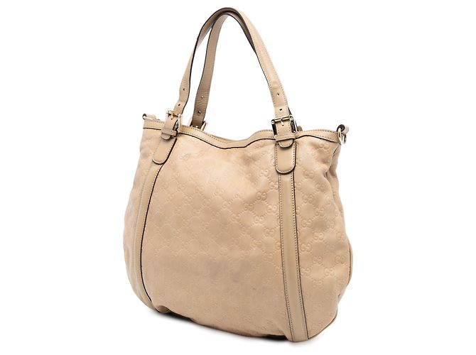 Borsa Gucci Medium Guccissima Web Britt marrone - vista 2