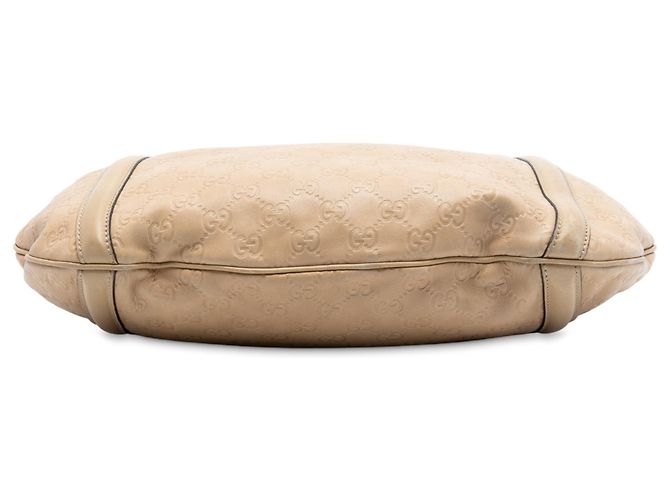 Borsa Gucci Medium Guccissima Web Britt marrone - vista 3