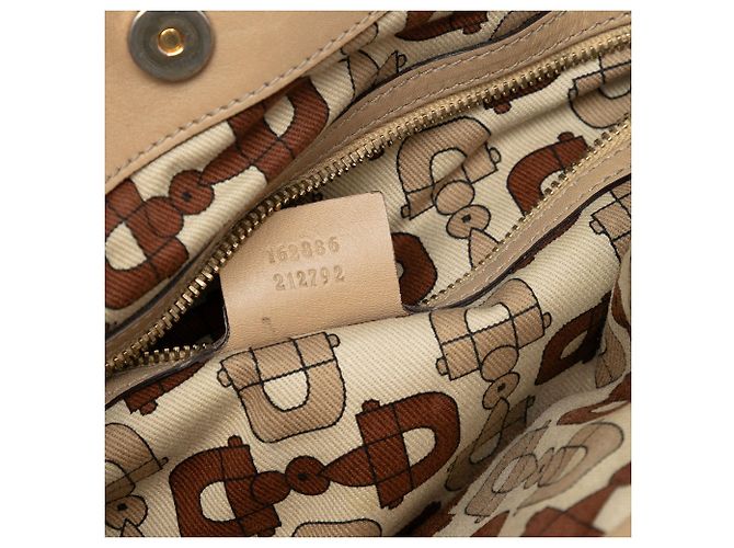 Borsa Gucci Medium Guccissima Web Britt marrone - vista 6