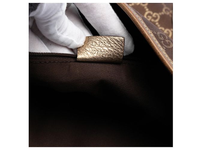 Borsa a tracolla Gucci GG Canvas Princy marrone - vista 6