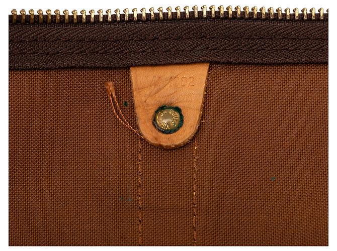 Borsa da viaggio marrone Louis Vuitton Monogram Keepall 60 - vista 7