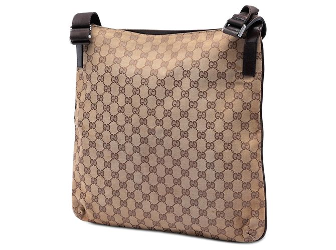 Borsa a tracolla Gucci GG Canvas beige - vista 2
