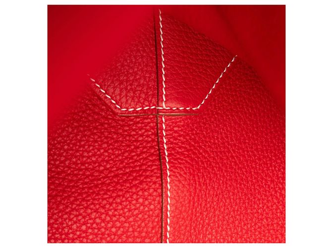 Borsa Tote Hermès Clemence Double Sens 36 rossa Rosso - vista 6