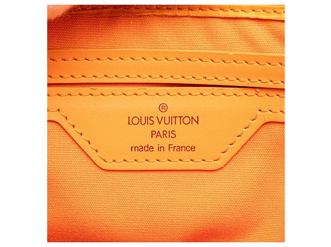 Borsa Tote Orange Louis Vuitton Epi Sac Plat PM Arancione - vista 5