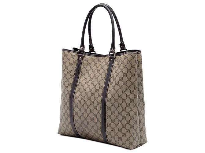 Tote verticale Gucci GG Supreme beige - vista 2