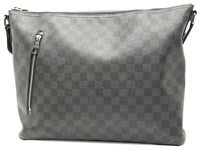 Borsa a tracolla Louis Vuitton Damier Graphite Mick MM nera Nero - vista 2