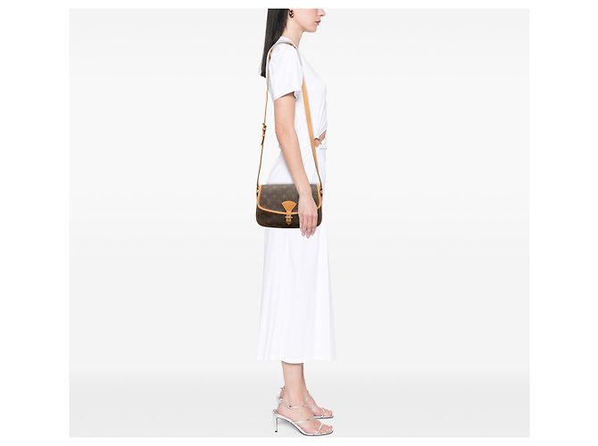 Borsa a tracolla Louis Vuitton Monogram Sologne marrone - vista 7