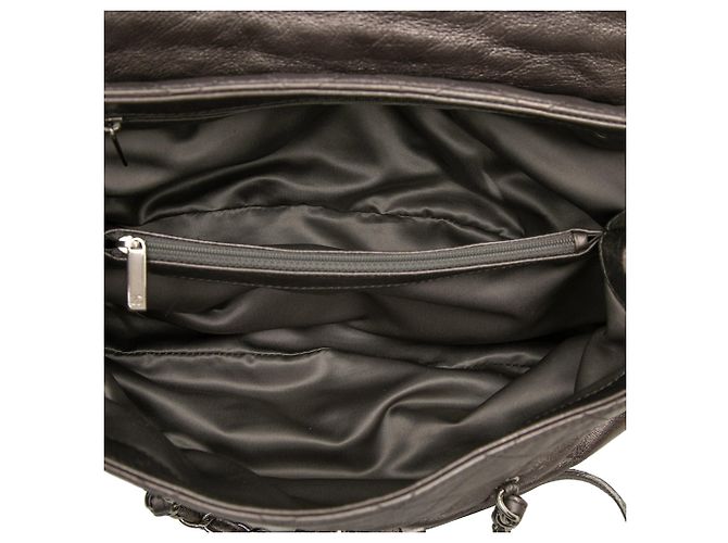 Borsa Chanel Quilted Metallic Lambskin Sharpei Argentata Argento - vista 4