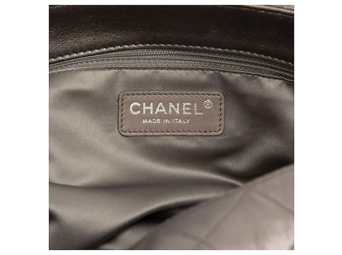 Borsa Chanel Quilted Metallic Lambskin Sharpei Argentata Argento - vista 5
