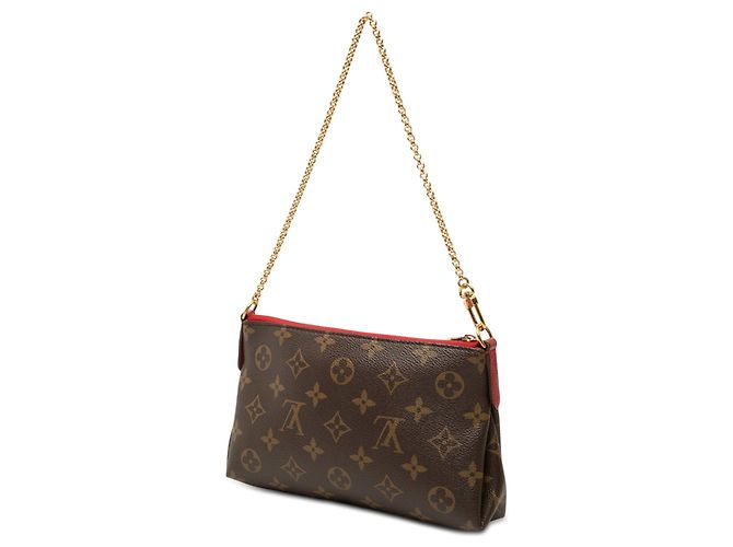 Clutch Satchel Louis Vuitton Monogram Pallas marrón Castaño - vista 2