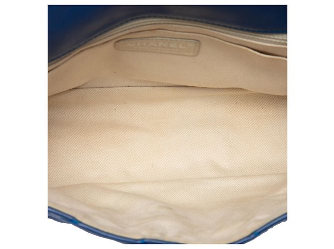 Borsa a tracolla Chanel Love Me Tender piccola in pelle di vitello blu - vista 4