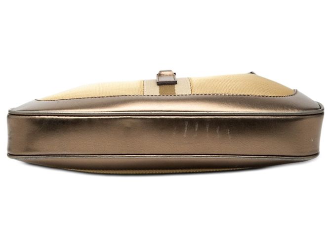 Borsa a tracolla Gucci Canvas Web Jackie marrone - vista 3