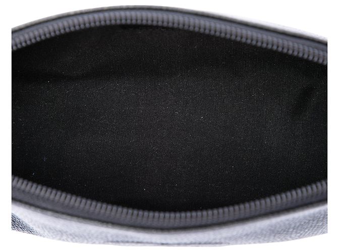 Beauty case Chanel CC Caviar nero - vista 4