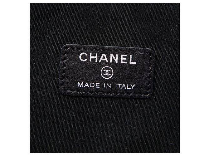 Beauty case Chanel CC Caviar nero - vista 5
