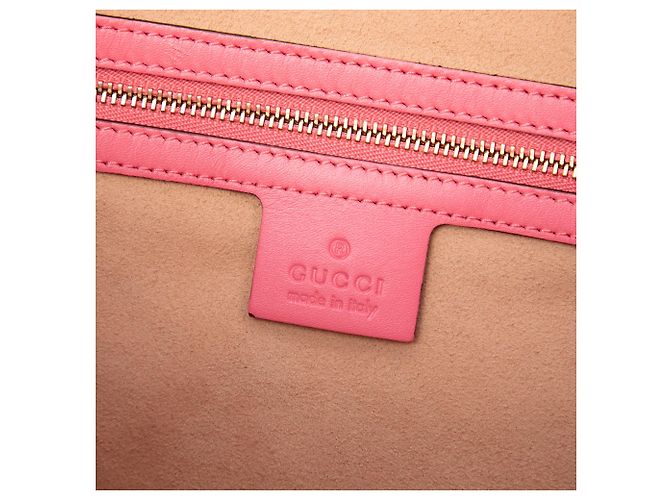 Borsa Gucci Guccissima rosa - vista 5