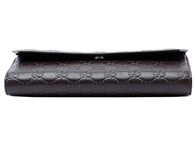 Clutch Gucci Guccissima marrone - vista 3