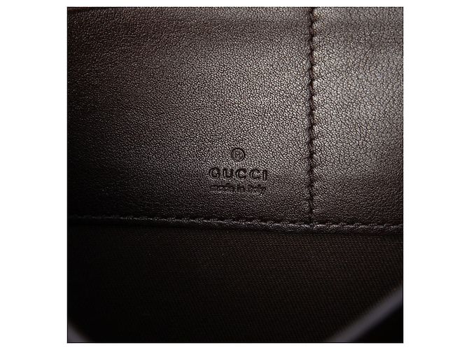 Clutch Gucci Guccissima marrone - vista 5