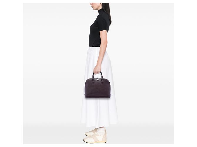 Borsa Alma PM in Epi Louis Vuitton viola Porpora - vista 6