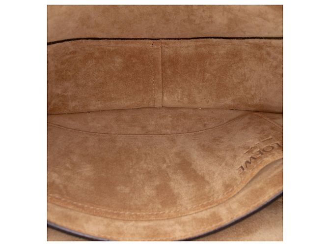 Piccola borsa a tracolla in pelle beige LOEWE Gate - vista 4