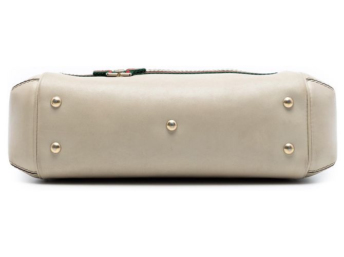 Beiger Gucci GG Canvas Web Mayfair Satchel - Ansicht 3