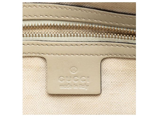 Beiger Gucci GG Canvas Web Mayfair Satchel - Ansicht 5