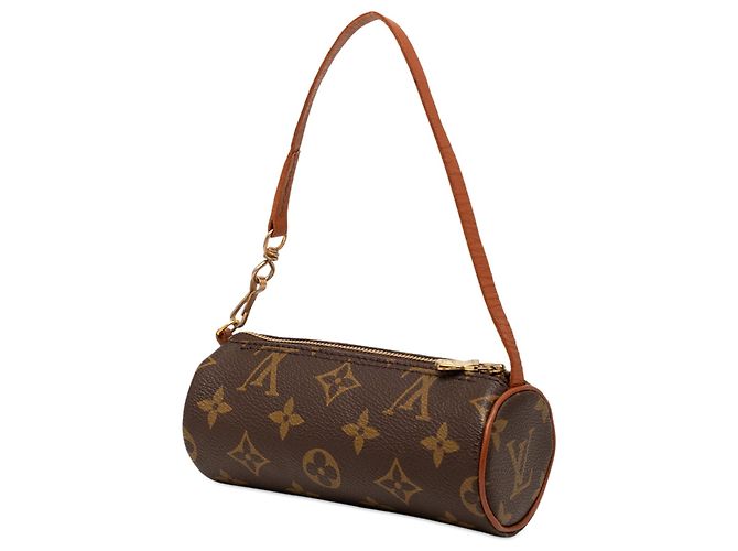 Borsa Louis Vuitton Monogram Papillon Pochette marrone - vista 2