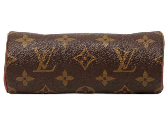 Borsa Louis Vuitton Monogram Papillon Pochette marrone - vista 3