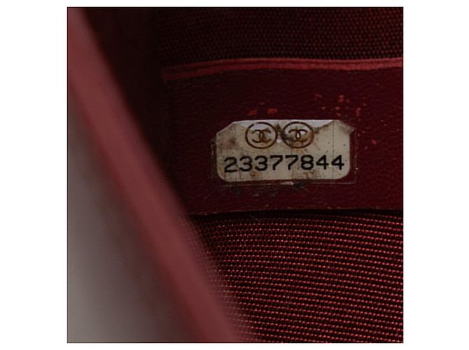 Borsa a tracolla Chanel Boy Small in agnello trapuntato e tweed intrecciato rosso - vista 6