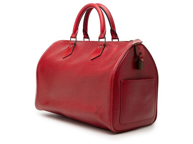 Borsa Boston Epi Speedy 30 Louis Vuitton Rosso - vue 2