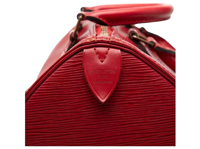 Borsa Boston Epi Speedy 30 Louis Vuitton Rosso - vue 5