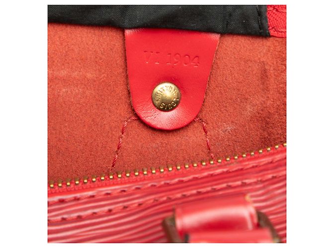 Borsa Boston Epi Speedy 30 Louis Vuitton Rosso - vue 6