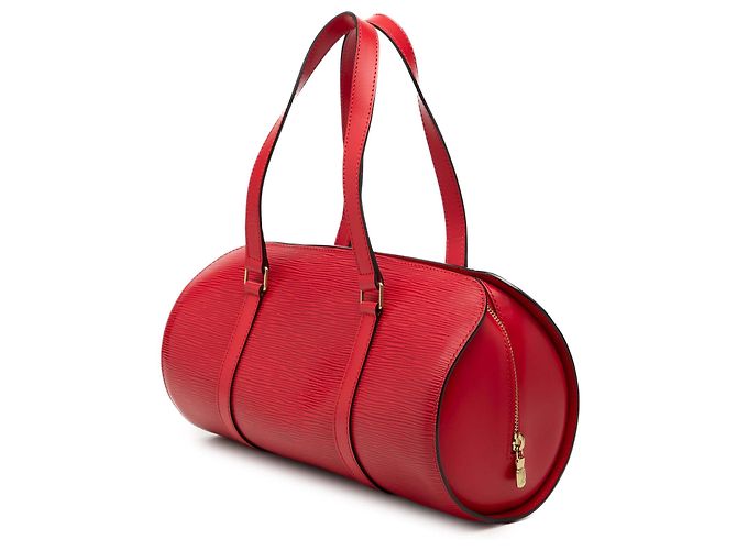 Borsa Louis Vuitton Epi Soufflot rossa Rosso - vista 2