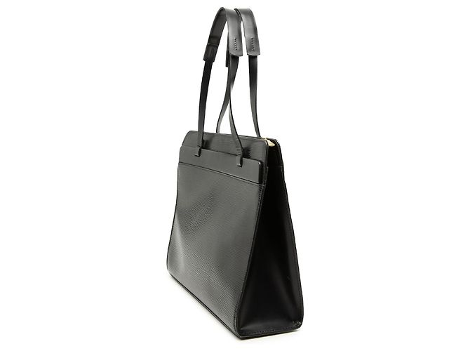 Borsa Louis Vuitton Epi Croisette PM Nera Nero - vista 2