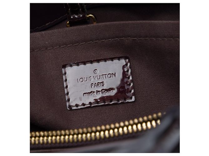 Borsa Louis Vuitton Monogram Vernis Montaigne MM viola Porpora - vista 5