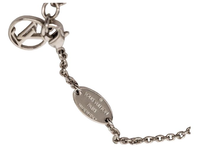 Collana Supple Essential V in ottone argentato Louis Vuitton Argento - vista 7