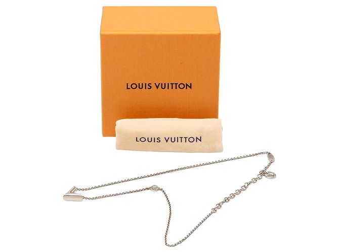 Collana Supple Essential V in ottone argentato Louis Vuitton Argento - vista 9