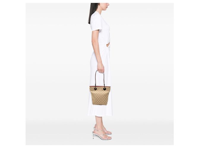Tote Gucci GG Canvas Eclipse beige - vista 8