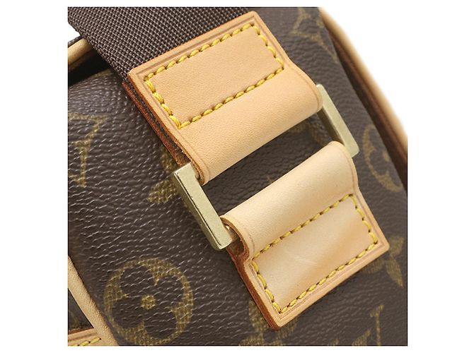 Borsa a tracolla Louis Vuitton Monogram Abbesses marrone - vista 13
