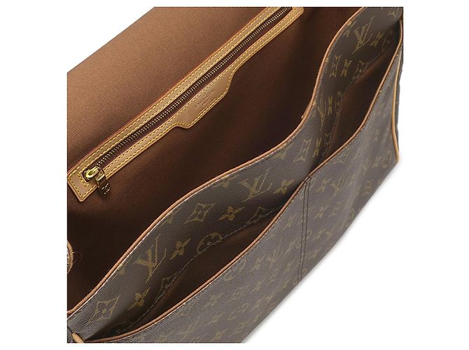 Borsa a tracolla Louis Vuitton Monogram Abbesses marrone - vista 5