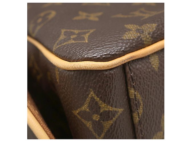 Borsa a tracolla Louis Vuitton Monogram Abbesses marrone - vista 7